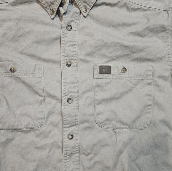 Wrangler Riggs Workwear Khaki Shirt Men’s XLT Tall - Picture 2 of 7